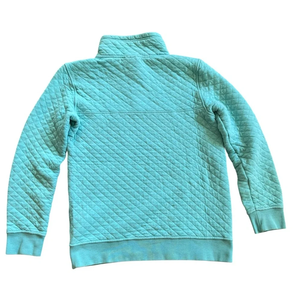 Patagonia Womens XS Organic Cotton Quilt Snap-T Pullover Light Blue‎ Jacket